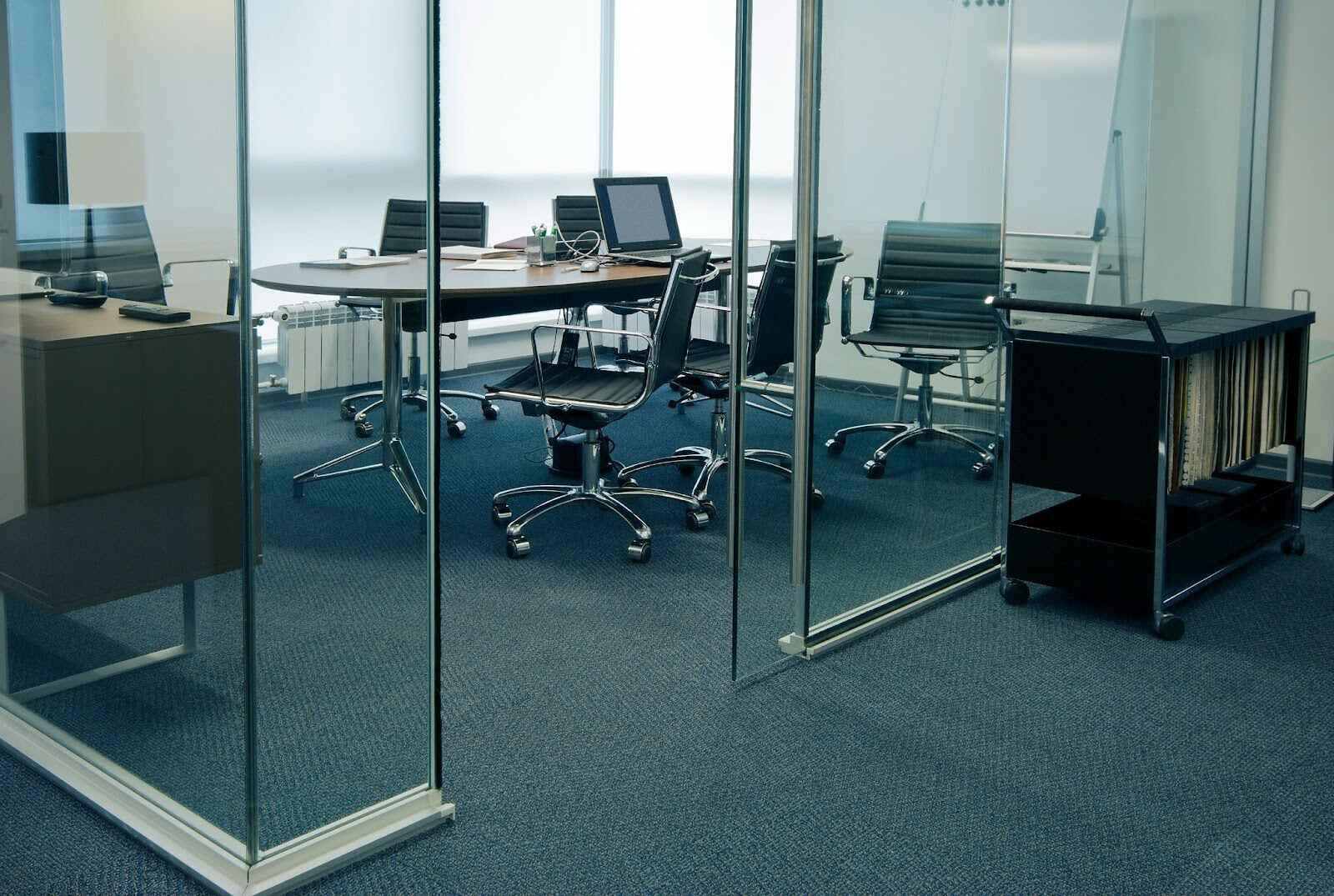 Glass Partitions to Create a Bright, Open Space