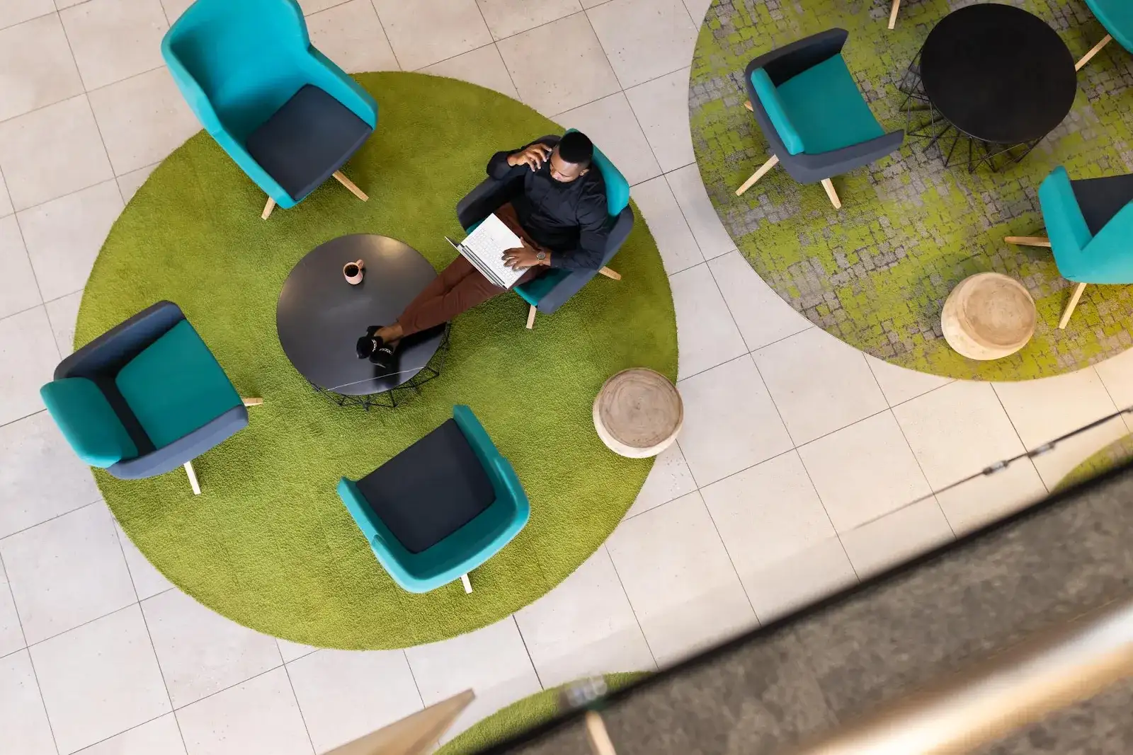 24. Place Tactile Rugs Under Meeting Tables